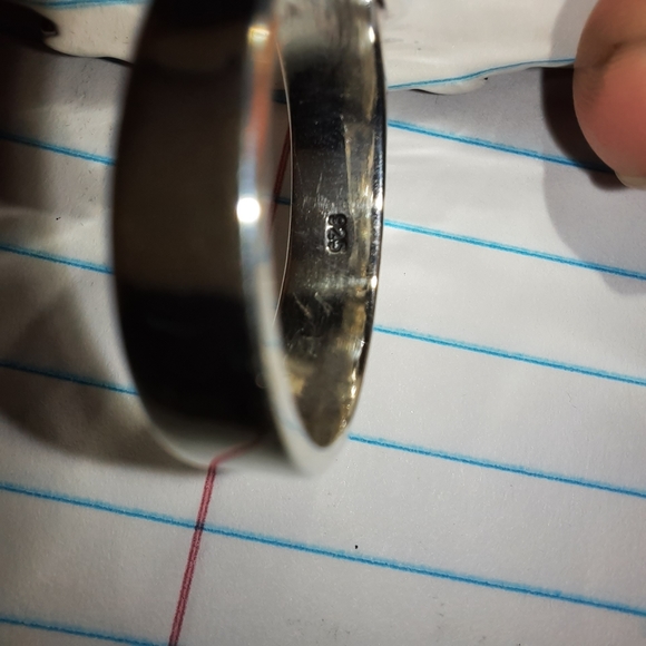 925 Sterling Silver Genuine Russian Azurite Ring - Picture 6 of 11